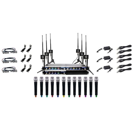 Plugit 12 Channel Dual Wireless Micrphone Antenna PL3820279
